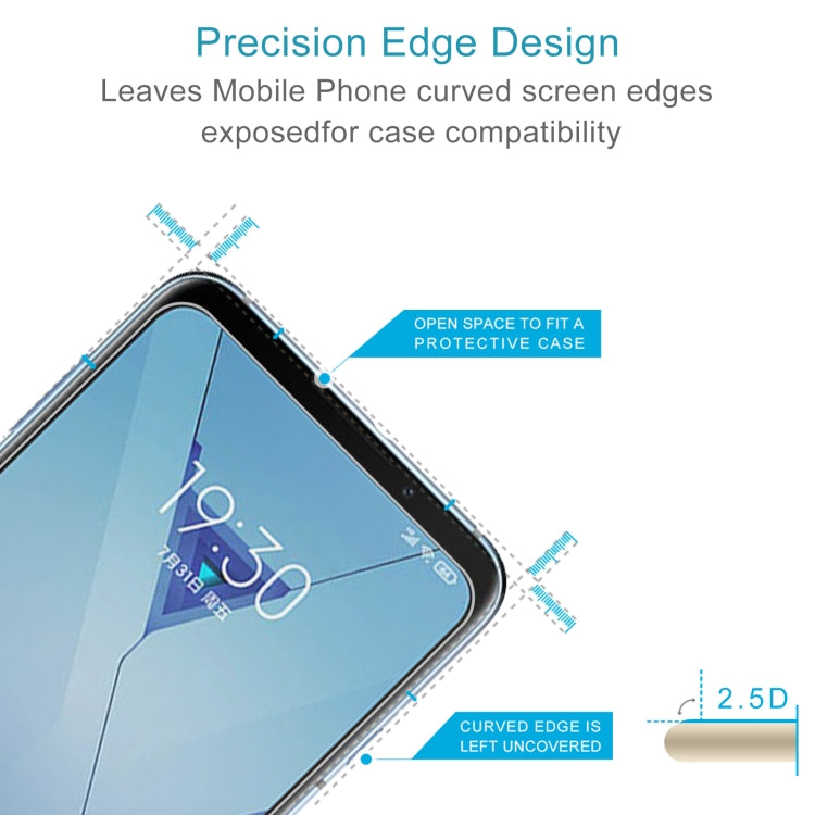 For Xiaomi Black Shark 3S 10 PCS 0.26mm 9H 2.5D Tempered Glass Film