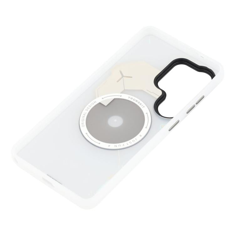 For Samsung Galaxy S26 Ultra 5G YOUNGKIT Disc Design Series TPU PC Hybrid Magnetic Phone Case