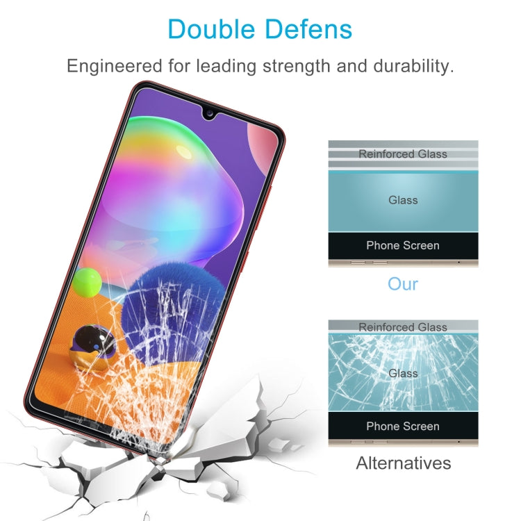 For Samsung Galaxy A31 10 PCS 0.26mm 9H 2.5D Tempered Glass Film