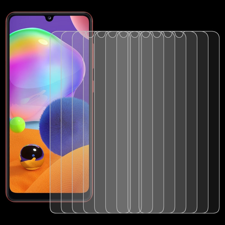 For Samsung Galaxy A31 10 PCS 0.26mm 9H 2.5D Tempered Glass Film