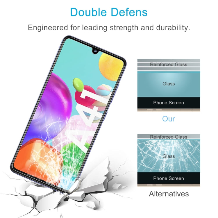 For Samsung Galaxy A41 10 PCS 0.26mm 9H 2.5D Tempered Glass Film