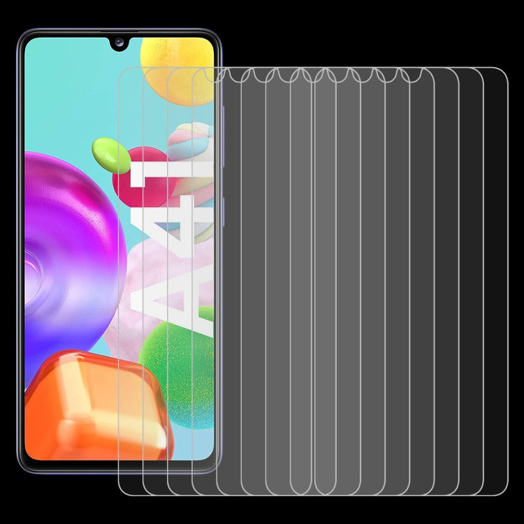 For Samsung Galaxy A41 10 PCS 0.26mm 9H 2.5D Tempered Glass Film