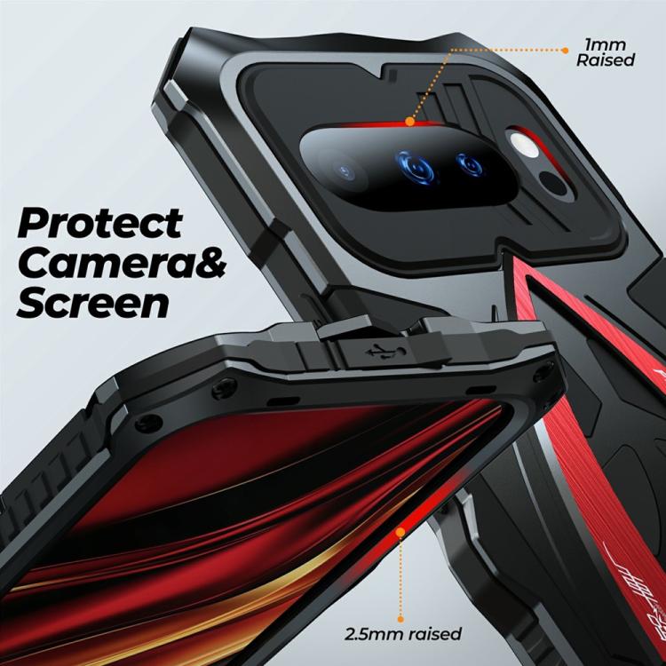 For Google Pixel 9 Pro Sports Car Metal Silicone Shockproof Phone Case with Film