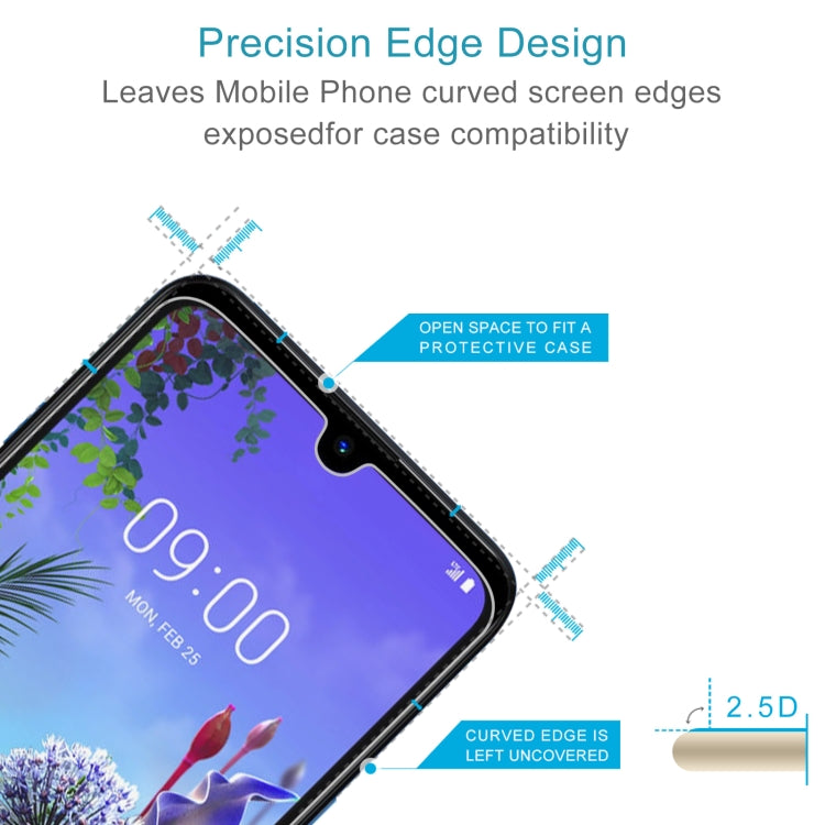 For LG Q60 50 PCS 0.26mm 9H 2.5D Tempered Glass Film