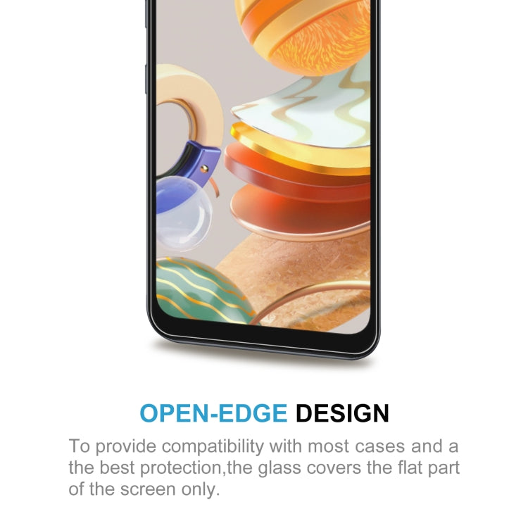 For LG Q61 50 PCS 0.26mm 9H 2.5D Tempered Glass Film