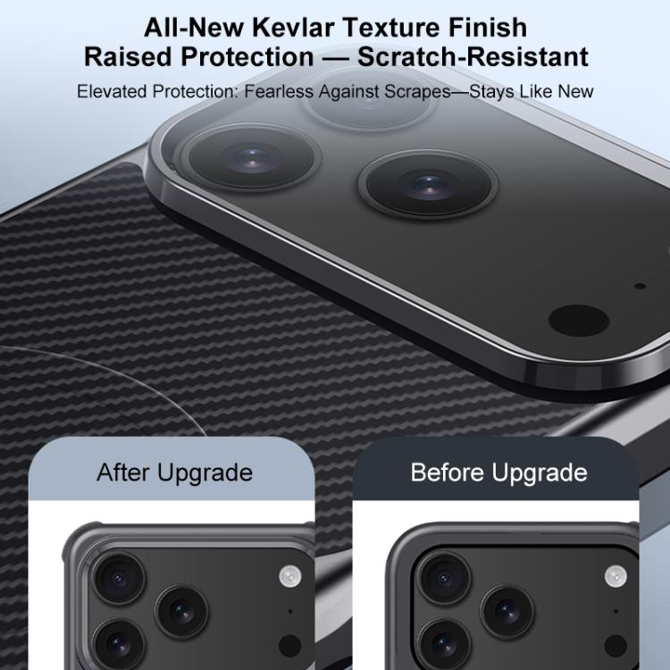 For iPhone 16 Pro Max Blade-Style Carbon Fiber Texture Magnetic Skin-Feel Phone Case