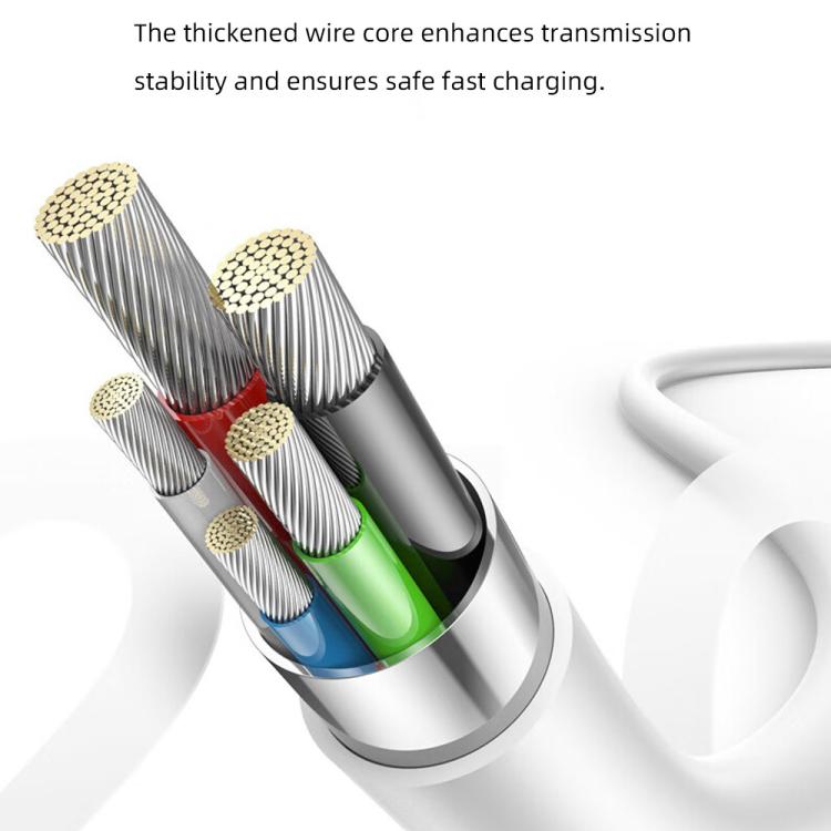 TOTU GTZB01-CC Series PD60W Type-C to Type-C Data Cable Set, Length: 0.5m + 1m + 2m - White