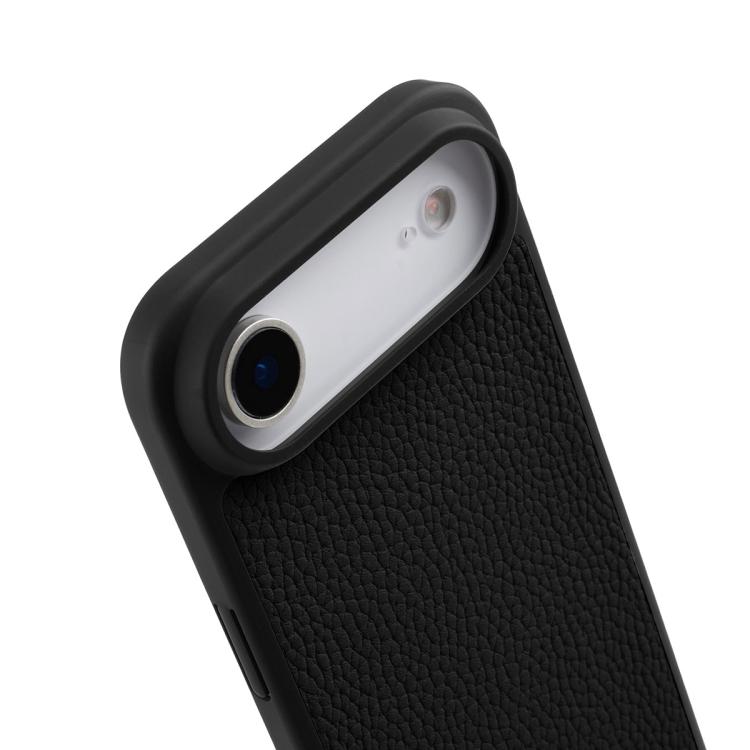 For iPhone Air melkco Litchi Texture Magnetic Full Coverage Genuine Leather Hybrid PC Phone Case