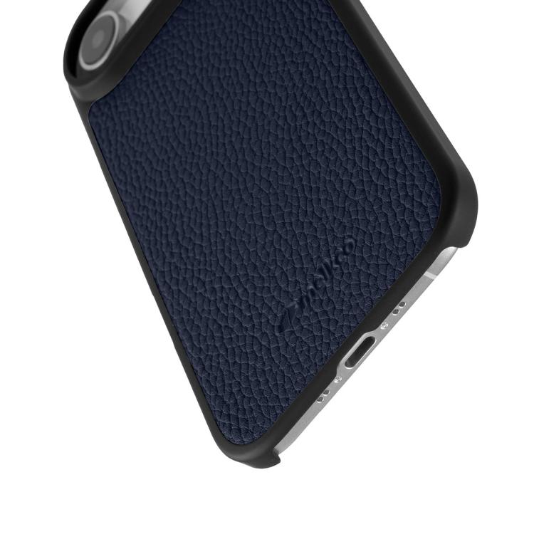 For iPhone Air melkco Litchi Texture Magnetic Full Coverage Genuine Leather Hybrid PC Phone Case