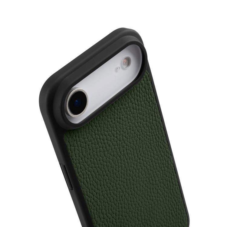 For iPhone Air melkco Litchi Texture Magnetic Full Coverage Genuine Leather Hybrid PC Phone Case