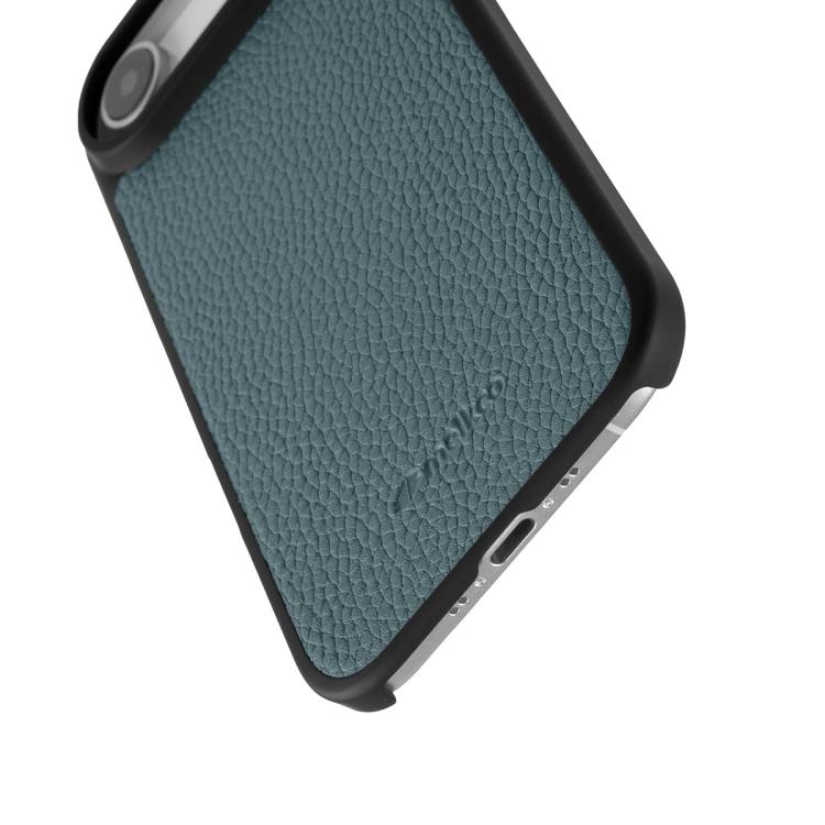 For iPhone Air melkco Litchi Texture Magnetic Full Coverage Genuine Leather Hybrid PC Phone Case