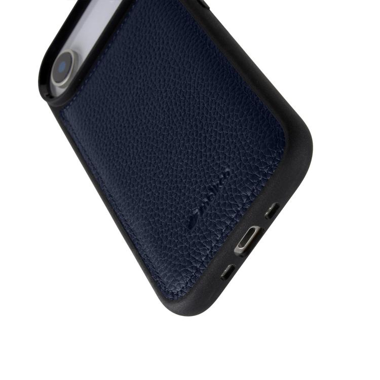For iPhone Air melkco Litchi Texture Full Coverage Genuine Leather Hybrid PC Phone Case
