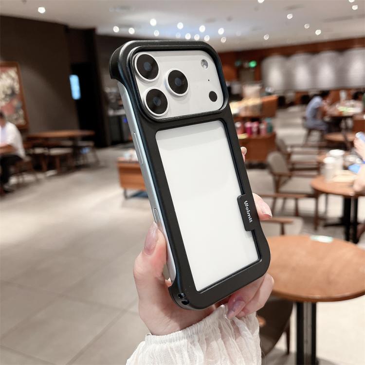 For iPhone 17 Pro Max Wolmtt Dual-color Candy Hollow Cooling Framed Phone Case