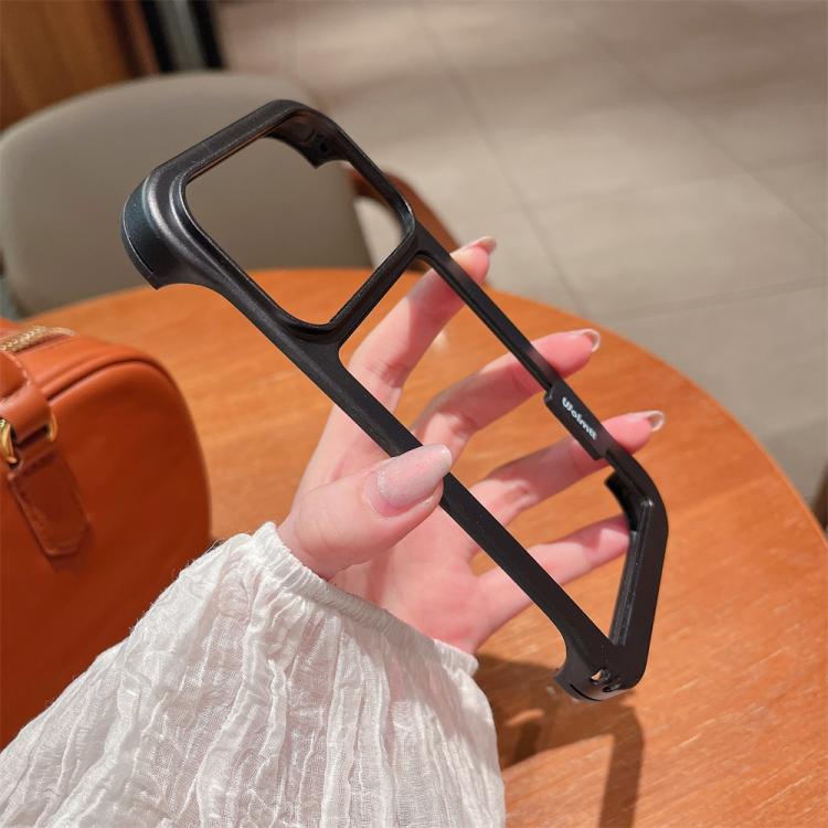 For iPhone 17 Pro Wolmtt Dual-color Candy Hollow Cooling Framed Phone Case