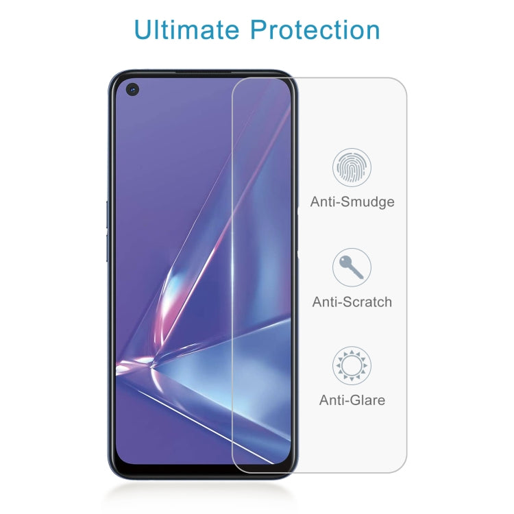 For OPPO A73 5G 50 PCS 0.26mm 9H 2.5D Tempered Glass Film