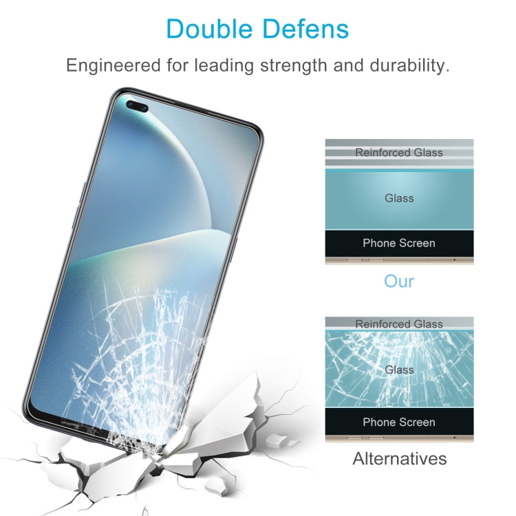 For OPPO A93 50 PCS 0.26mm 9H 2.5D Tempered Glass Film