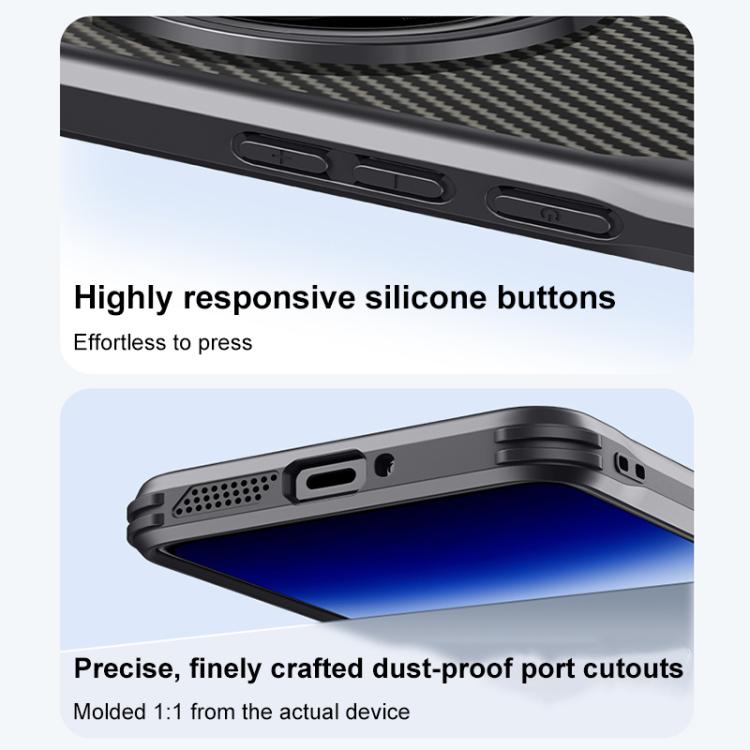 For OPPO Find X8 Pro Blade-Style Carbon Fiber Texture Magnetic Skin-Feel Phone Case