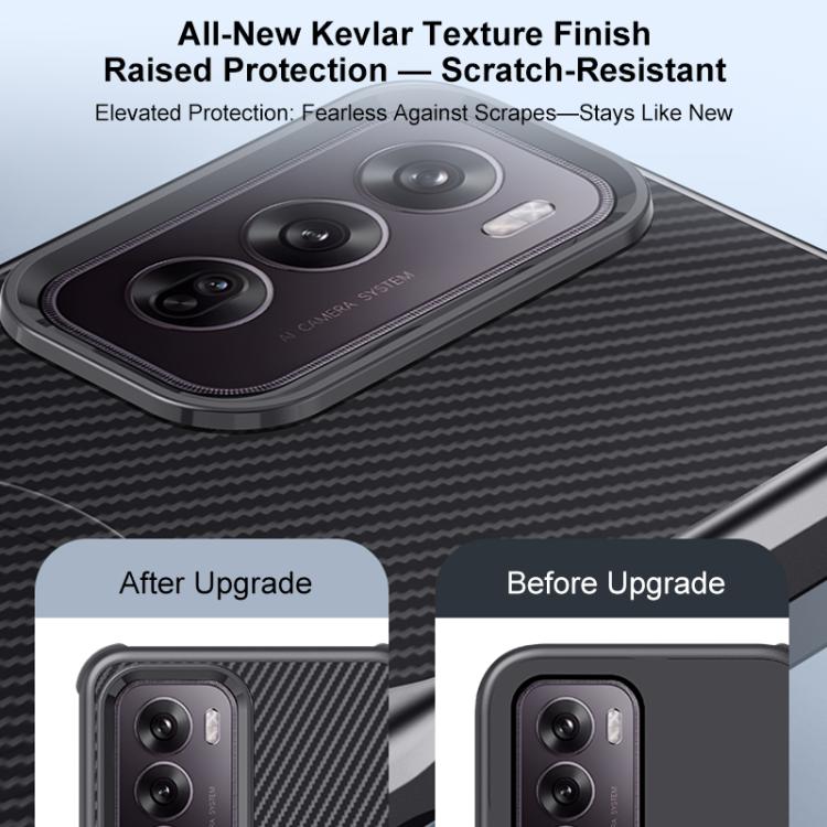 For OPPO Reno12 Global Blade-Style Carbon Fiber Texture Magnetic Skin-Feel Phone Case
