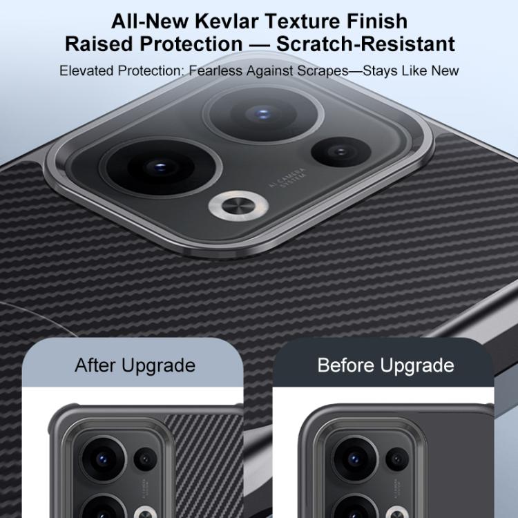 For OPPO Reno13 Global Blade-Style Carbon Fiber Texture Magnetic Skin-Feel Phone Case