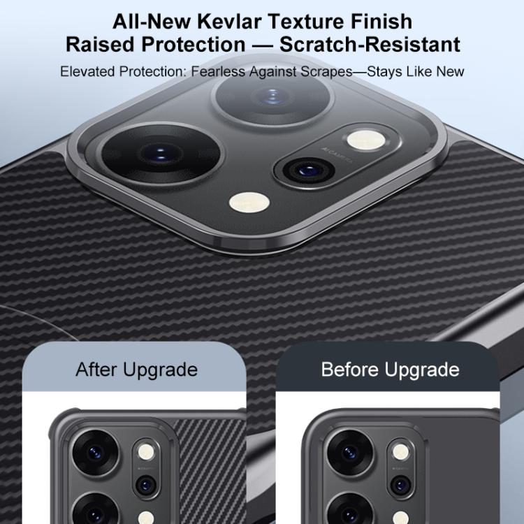 For OPPO Reno14 Global Blade-Style Carbon Fiber Texture Magnetic Skin-Feel Phone Case