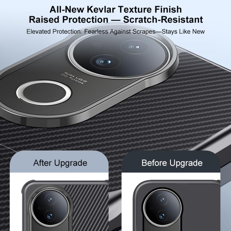 For vivo S20 Pro Blade-Style Carbon Fiber Texture Magnetic Skin-Feel Phone Case