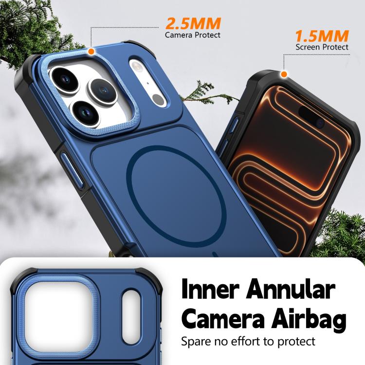 For iPhone 11 Solid Color 2 in 1 Magnetic Airbag Shockproof Phone Case