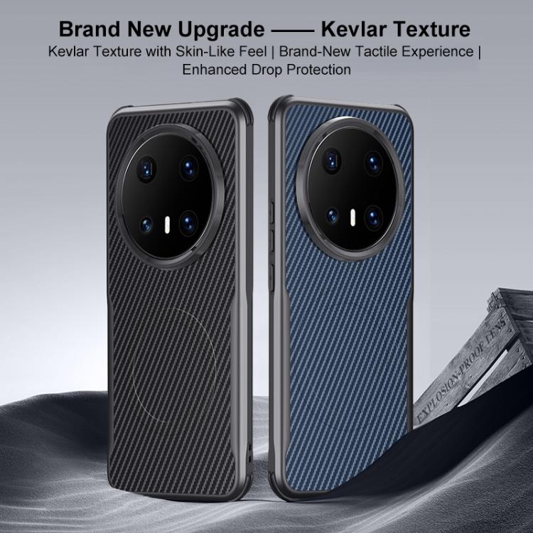 For Huawei Mate 70 Pro Blade-Style Carbon Fiber Texture Magnetic Skin-Feel Phone Case