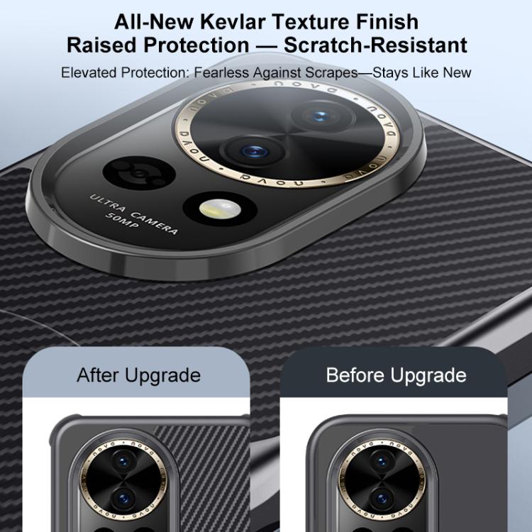 For Huawei nova 13 Blade-Style Carbon Fiber Texture Magnetic Skin-Feel Phone Case