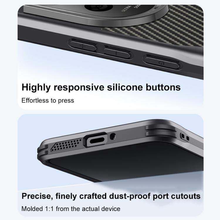 For Huawei nova 13 Blade-Style Carbon Fiber Texture Magnetic Skin-Feel Phone Case