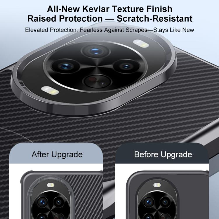 For Huawei nova 14 Pro Blade-Style Carbon Fiber Texture Magnetic Skin-Feel Phone Case