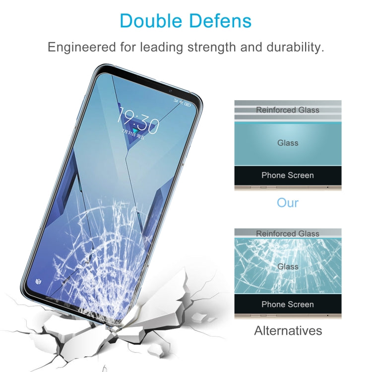 For Xiaomi Black Shark 3S 50 PCS 0.26mm 9H 2.5D Tempered Glass Film