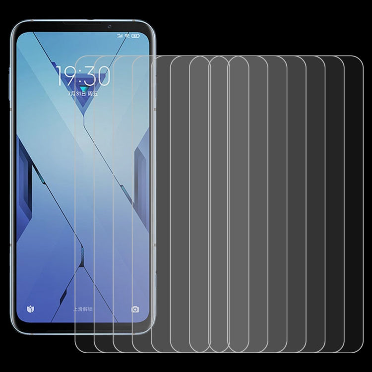 For Xiaomi Black Shark 3S 50 PCS 0.26mm 9H 2.5D Tempered Glass Film