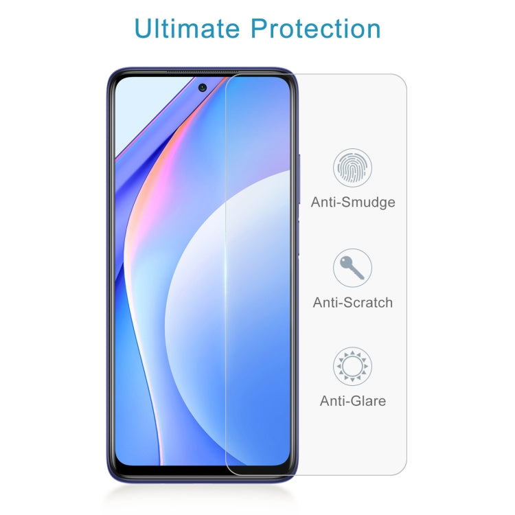 For Xiaomi Mi 10 Lite 50 PCS 0.26mm 9H 2.5D Tempered Glass Film
