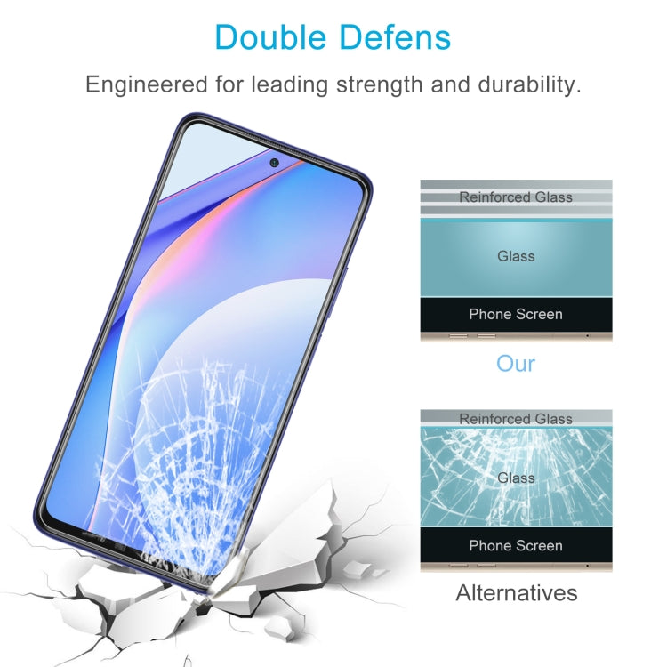 For Xiaomi Mi 10 Lite 50 PCS 0.26mm 9H 2.5D Tempered Glass Film