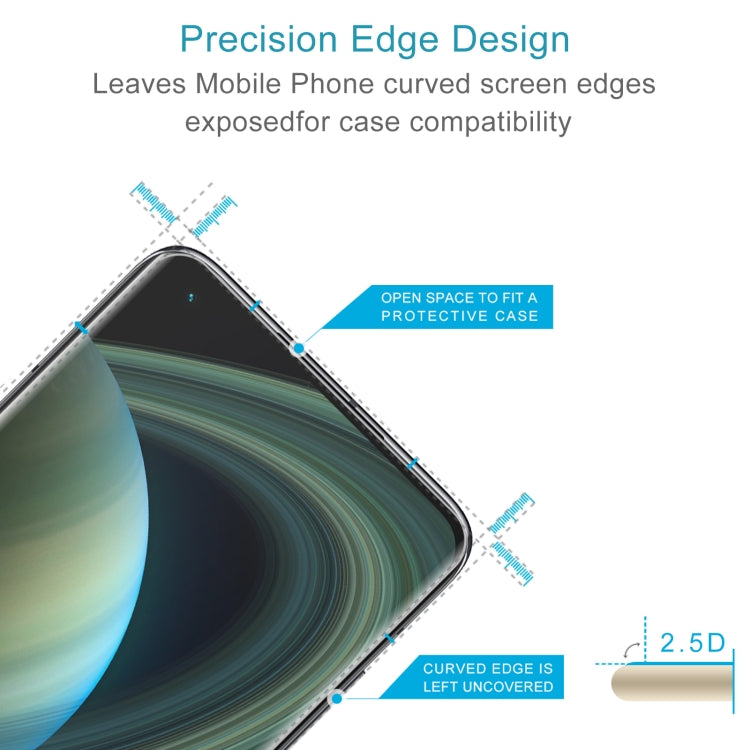For Xiaomi Mi 10 Ultra 50 PCS 0.26mm 9H 2.5D Tempered Glass Film