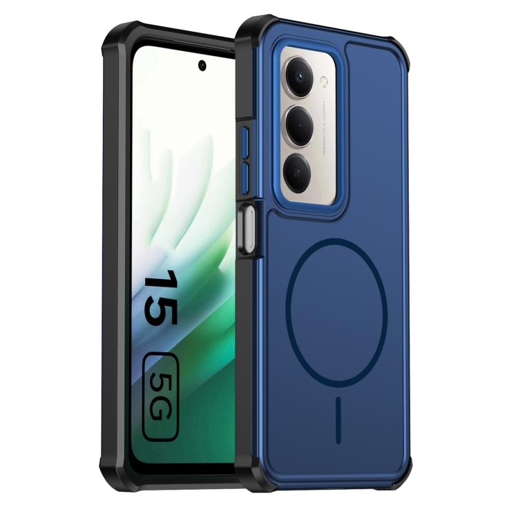 For Redmi 15 5G Global / 15 4G SEA 169.5mm Solid Color 2 in 1 Magnetic Airbag Shockproof Phone Case