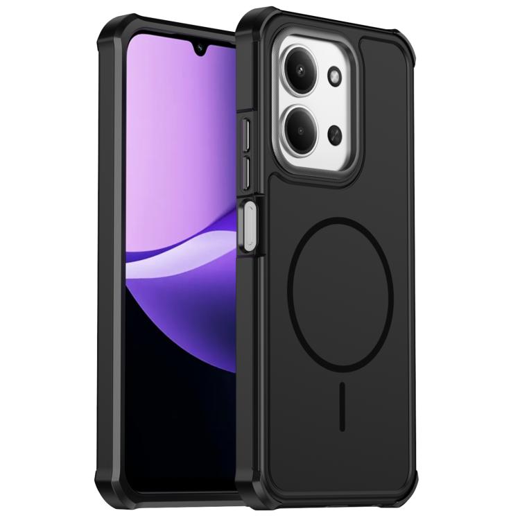 For Redmi 15C 5G / 4G Global 171mm / Poco C85 4G Solid Color 2 in 1 Magnetic Airbag Shockproof Phone Case