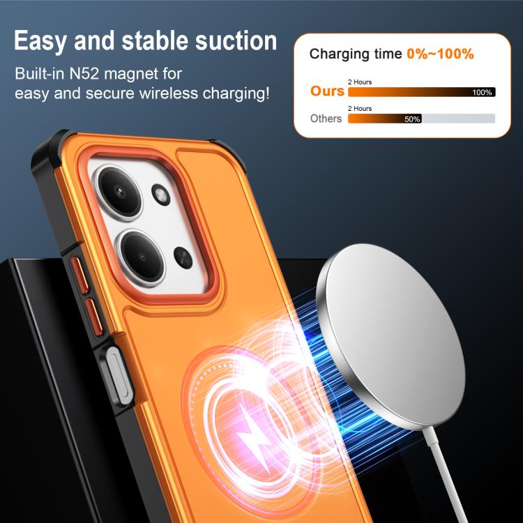 For Redmi Note 15 4G / 5G Global 164mm Solid Color 2 in 1 Magnetic Airbag Shockproof Phone Case