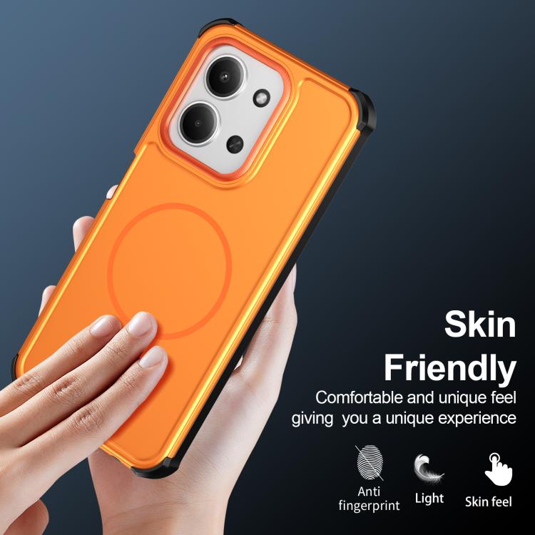 For Redmi 15 5G Global / 15 4G SEA 169.5mm Solid Color 2 in 1 Magnetic Airbag Shockproof Phone Case
