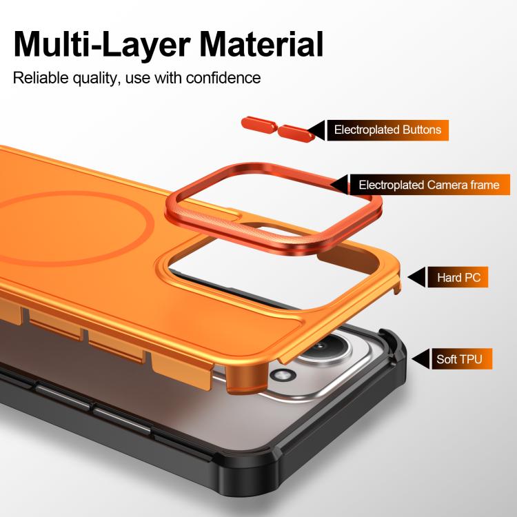 For Redmi Note 15 4G / 5G Global 164mm Solid Color 2 in 1 Magnetic Airbag Shockproof Phone Case