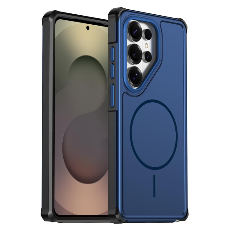 For Samsung Galaxy S26 Ultra 5G Solid Color 2 in 1 Magnetic Airbag Shockproof Phone Case