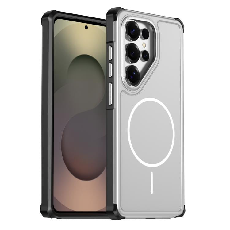For Samsung Galaxy S26 Ultra 5G Solid Color 2 in 1 Magnetic Airbag Shockproof Phone Case