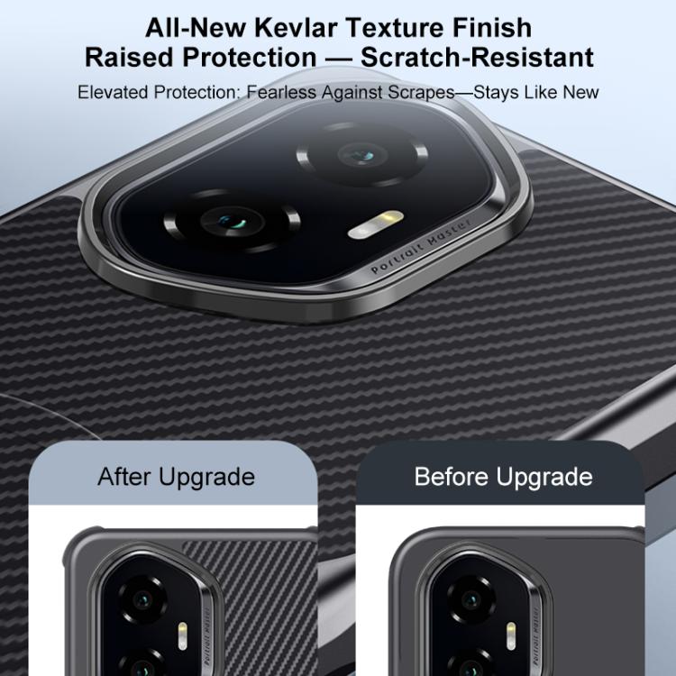 For Honor 300 Blade-Style Carbon Fiber Texture Magnetic Skin-Feel Phone Case