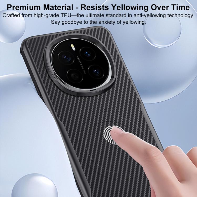 For Honor Magic7 Blade-Style Carbon Fiber Texture Magnetic Skin-Feel Phone Case