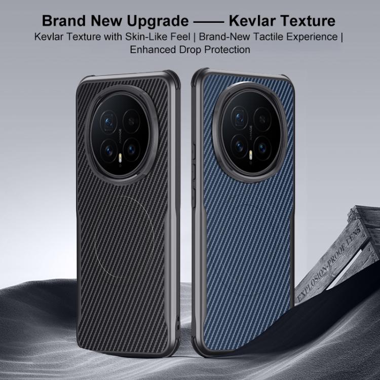For Honor Magic8 Pro Blade-Style Carbon Fiber Texture Magnetic Skin-Feel Phone Case