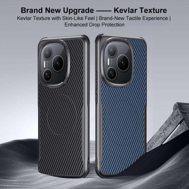 For Honor Power Blade-Style Carbon Fiber Texture Magnetic Skin-Feel Phone Case