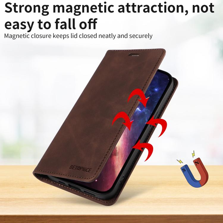 For Google Pixel 11 Pro XL BETOPNICE Suction RFID Anti-theft Leather Phone Case
