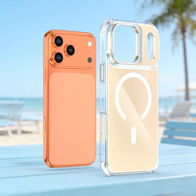 For iPhone 17 Pro Max Chameleon Lens Kickstand Magnetic Phone Case