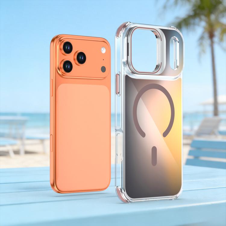 For iPhone 17 Pro Max Chameleon Lens Kickstand Magnetic Phone Case