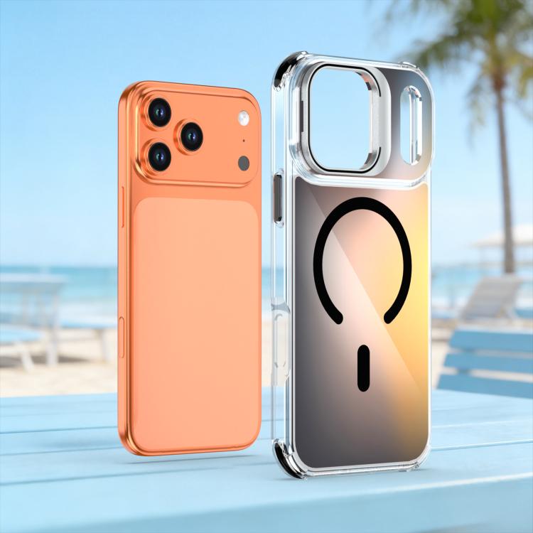 For iPhone 17 Pro Max Chameleon Lens Kickstand Magnetic Phone Case